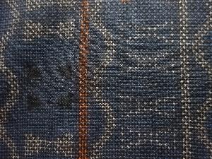 アンティーク 抽象模様織り出し本場泥大島紬着物(5マルキ)